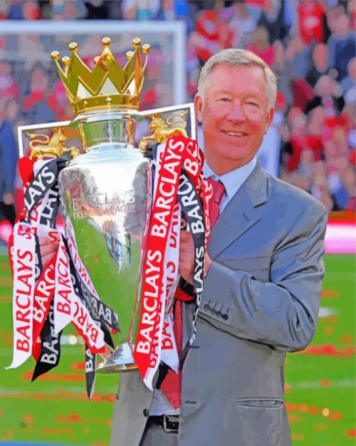 Sir Alex Ferguson paint by numbers