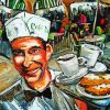 Abstarct Waiter paint by numbers