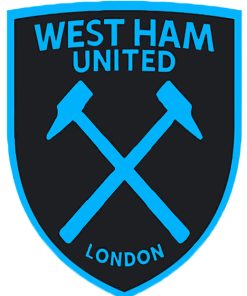 West Ham United football Club Badge panels paint by numbers