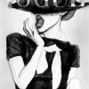 Black And White Vogue paint by numbers