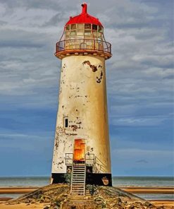 Point of Ayr Lighthouse paint by numbers