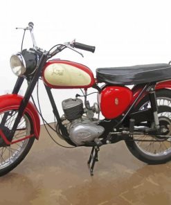 Red BSA Bantam paint by numbers