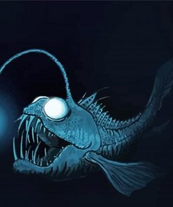 Anglerfish paint by numbers