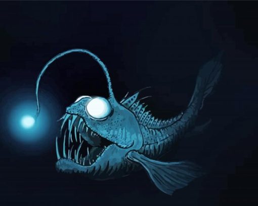 Anglerfish paint by numbers