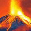 Vesuvius Italy paint by numb