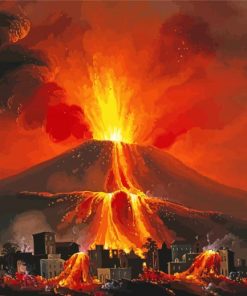 Vesuvius The Volcanic Mountain paint by numb