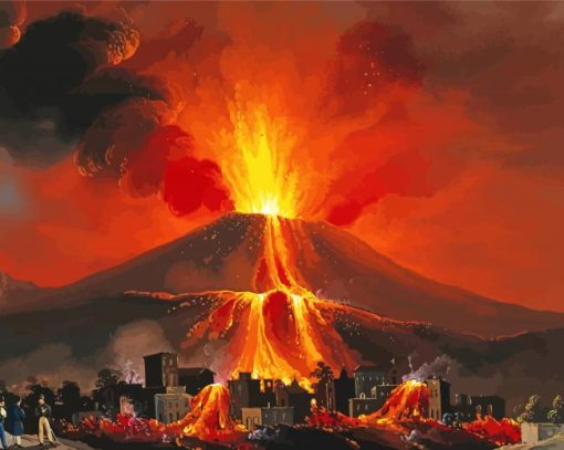 Vesuvius The Volcanic Mountain paint by numb