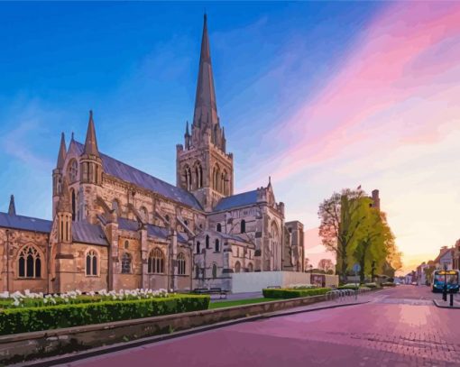 Chichester Cathedral paint by number