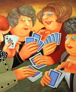 Full House By Beryl Cook paint by numb