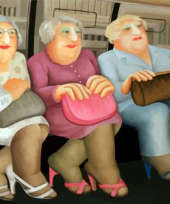 ladies in bus paint by numbers