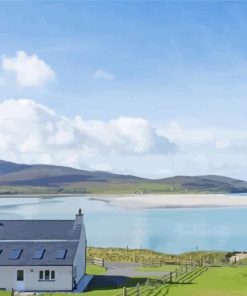 Luskentyre Beach Landscape paint by numbers