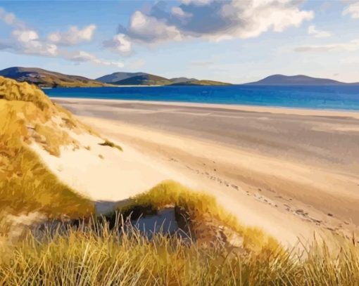 Luskentyre Beach paint by numbers