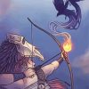 Sagittarius Warrior paint by numbe