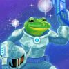Space Frog paint by numbe