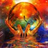 Aesthetic Crystal Ball paint by numbe