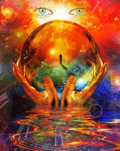 Aesthetic Crystal Ball paint by numbe