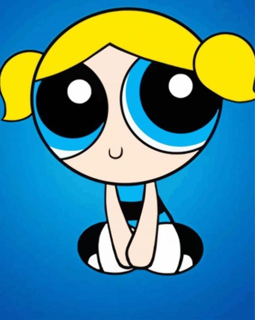 Bubbles Powerpuff paint by number