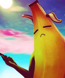 Sad Fortnite Banana paint by numbe