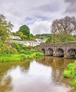 Withypool Bridge paint by numbers