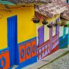 Bright Little Houses In Colombia Paint By Numbers