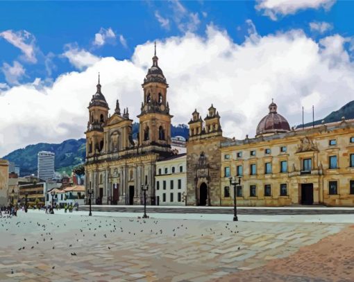 Cathedral Primada de Colombia Paint By Numbers