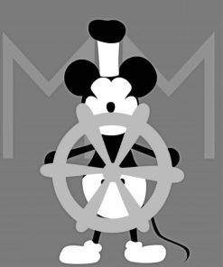 Cool Steamboat Willie paint by numbers