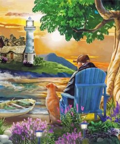 Man And His Only Friend paint by number