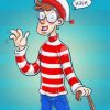 Where's Wally Art paint by numbers