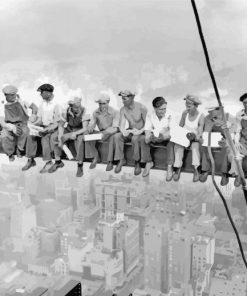 Workmen On Steel Girder paint by numbers