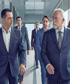Succession Actors paint by numbers