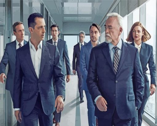 Succession Actors paint by numbers