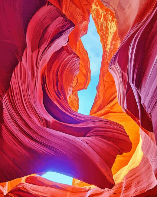 Antelope Fall Art paint by numbers