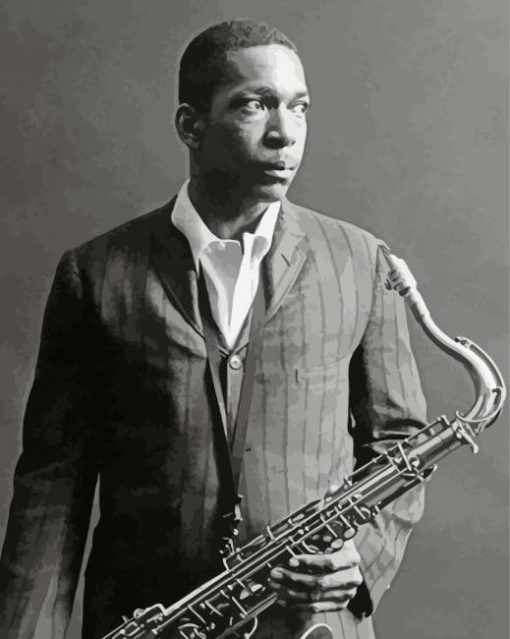 The Jazz Saxophonist John Coltrane paint by numbers