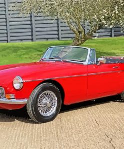 MGB Roadster Car paint by numbers