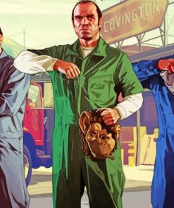Niko Bellic Grand Theft Auto Gta Game paint by numbers