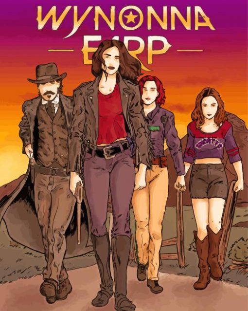 Wynonna Earp Illustration paint by numbers
