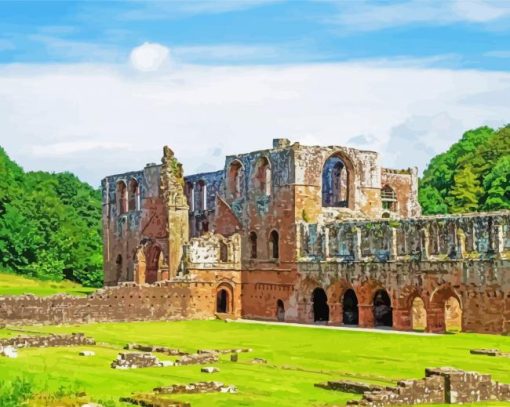 Furness Abbey Walney Island paint by numbers