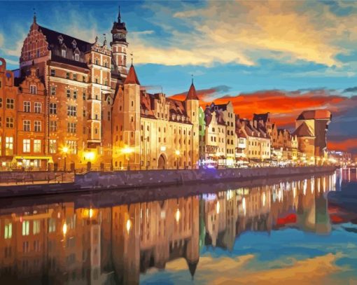 Puerta Chlebnicka Gdynia paint by numbers