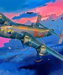 Aesthetic Handley Page Halifax paint by numbers