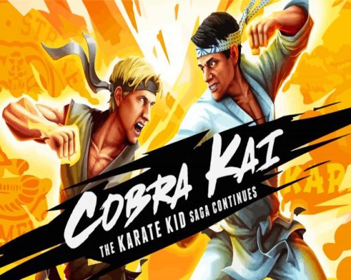 Cobra Kai The Karate Kid Saga paint by numbers