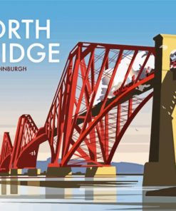 Forth Bridge Illustration paint by number