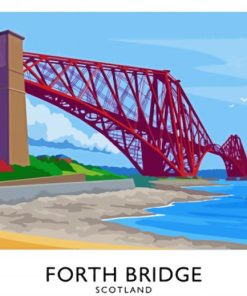 Forth Bridge Art paint by number