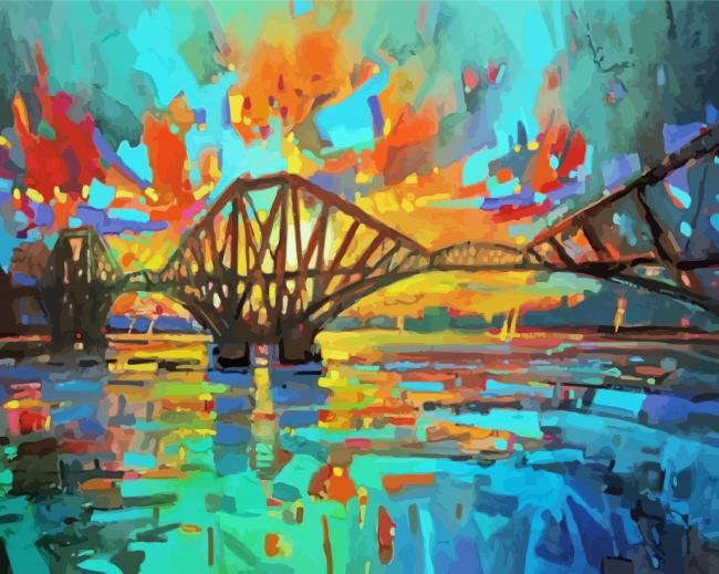 Forth Bridge paint by number