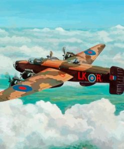 Aesthetic Handley Page Halifax paint by number