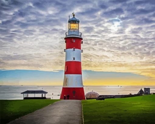 Plymouth Hoe Park paint by numbers