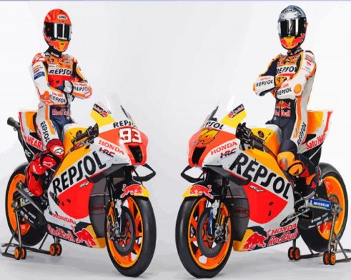 Repsol Honda Racers paint by numbers