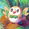 Rowlet Pokemon paint by number