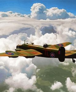 Aesthetic Handley Page Halifax 1 paint by numbers