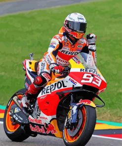 Cool Repsol Honda Racing paint by numbers