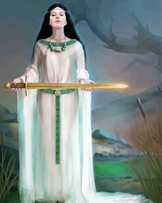 Lady Of The Lake paint by number